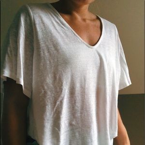 Old Navy White Tunic Top